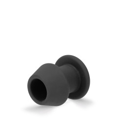 Rude Rider Hollow Anal Plug Medium Black (T9224)